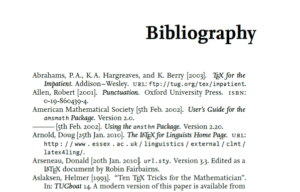 a bibliography